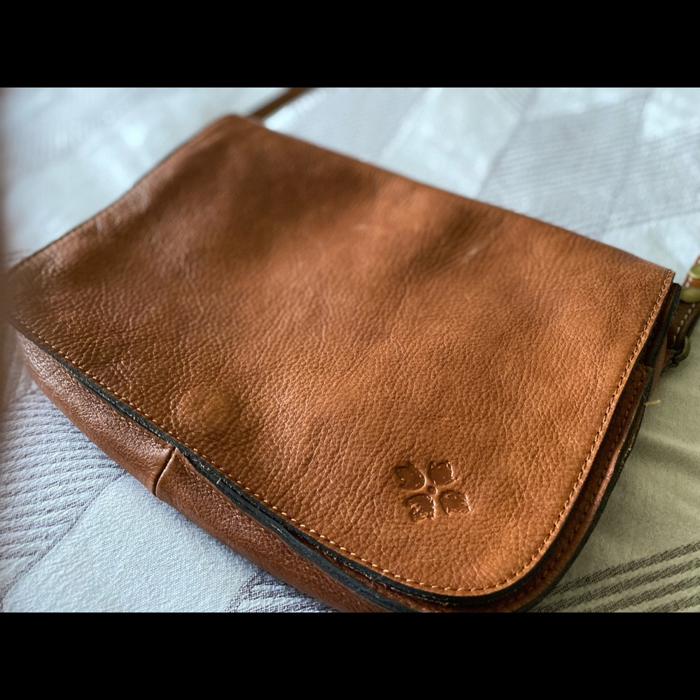 Patricia Nash brown leather crossbody satchel bag - Picture 4 of 10